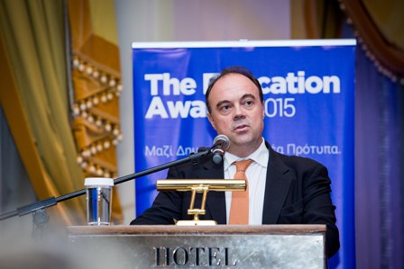 Ο Δρ. Τσεκούρας στο The Education Awards 2015